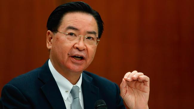 Taiwanese Foreign Minister Joseph Wu says that in the event of conflict with China ‘any kind of help is going to be treasured’. Picture: Getty Images