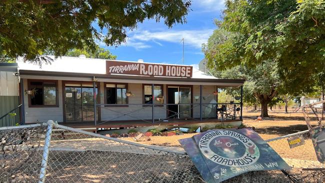 Tirranna Roadhouse south- west of Burketown was devastated by flooding. On Friday March 17, 2023, to view the damage were Minister Rural Communities Mark Furner and Member for Traeger Robbie Katter. Picture: Supplied