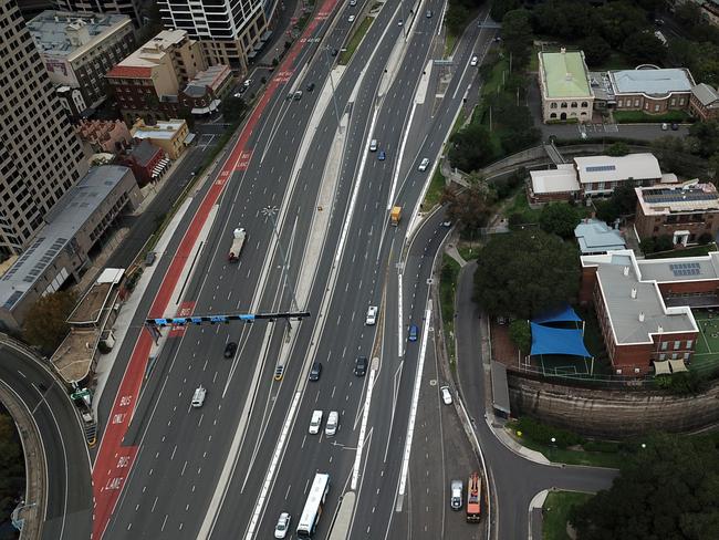 Embargoed for The Daily Telegraph, speak to Nicola Gibson before useCahill Expressway in the Sydney CBD. Picture: Jonathan Ng