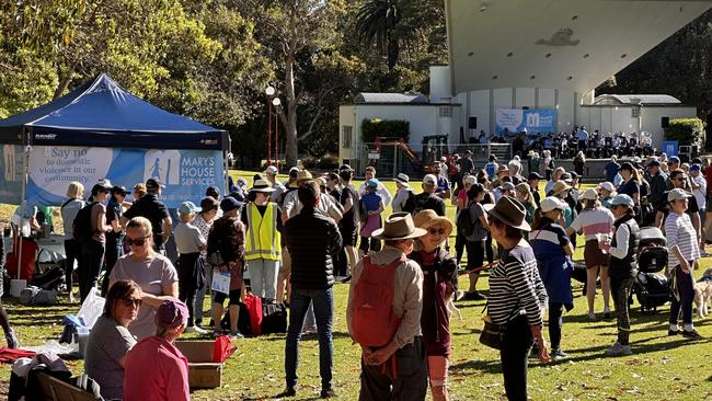 Hundreds turned out for the 10km walk through the north shore on Sunday.