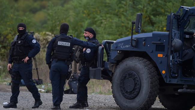 Already tense relations have grown worse since the ethnic Albanian-led government there dispatched the police units to an area mainly populated by minority ethnic Serbs. Picture: Armend Nimani/AFP