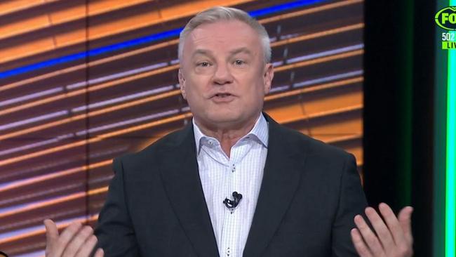 Paul Kent was animated over the issue. Photo: Fox Sports