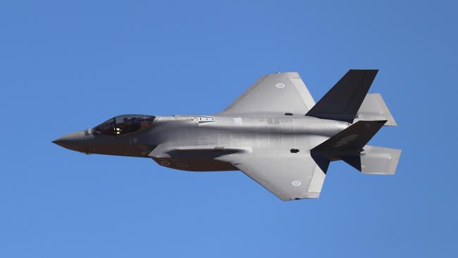 The Joint Strike Fighter at the 2019 Australian International Airshow at Avalon Airport. Picture: Picture: Alex Coppel.