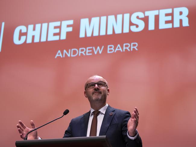 ACT Chief Minister Andrew Barr. Picture: Martin Ollman