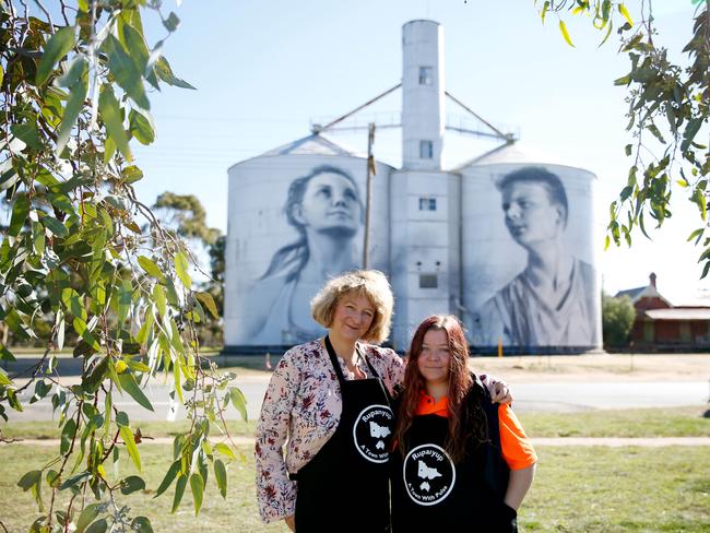 Jenny Moore and niece Dom Matthews. Picture: Chloe Smith