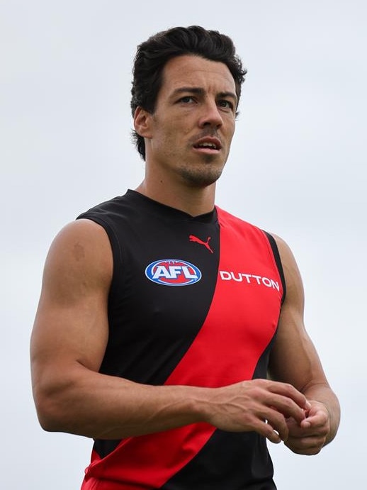 Dylan Shiel continued at half-back. Picture: Aiden Tilley, Essendon FC