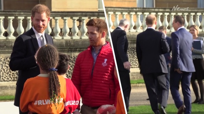 Prince Harry avoids Megxit question during public appearance