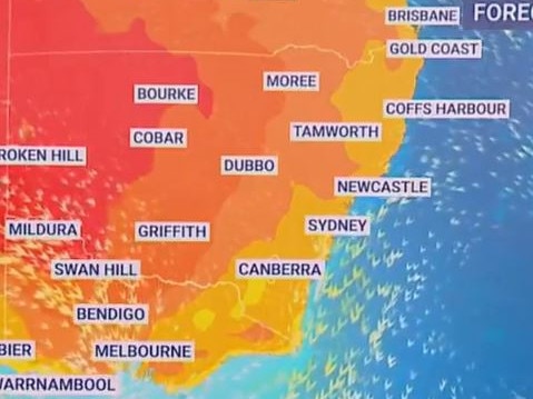 Heat surge on Saturday. Picture Sky News.JPG