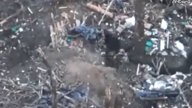 The incredible footage was shot by a drone and shared on Twitter. Picture: Supplied