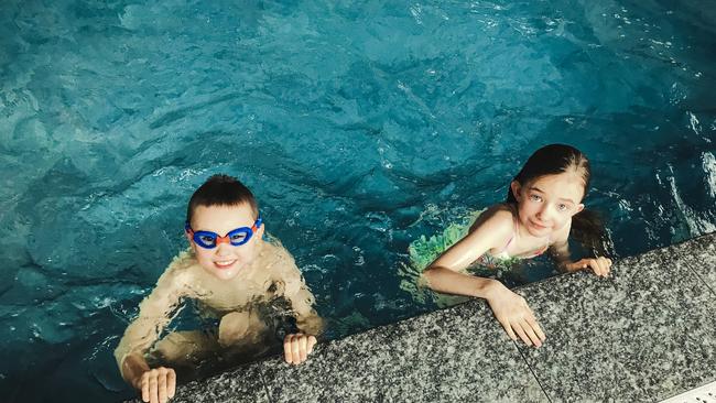 Generic image of two kids swimming in a pool. Picture: Getty Images