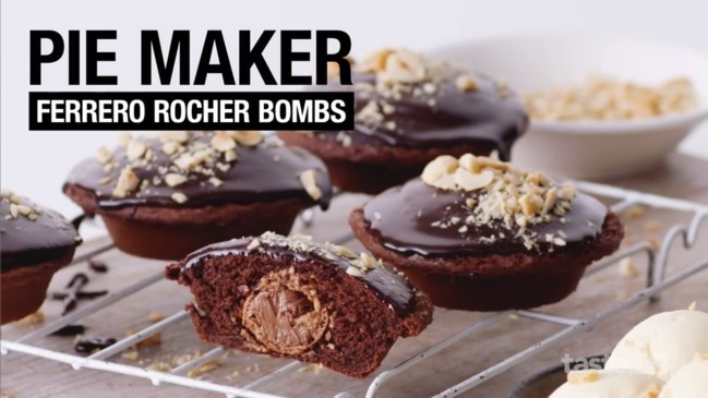 Pie maker Ferrero Rocher bombs