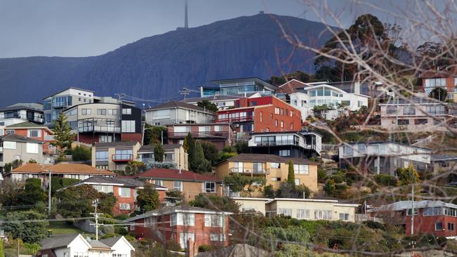 West Hobart houses.