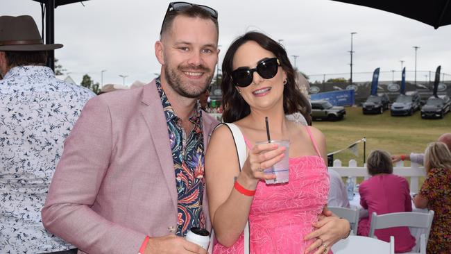 Matthew and Stella Lacy at the Rockhampton Jaguar Land Rover Pop-Up Polo on June 3, 2023. Picture: Aden Stokes