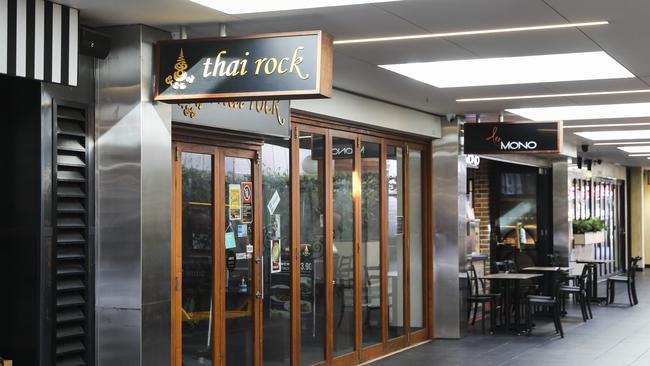 Thai Rock restaurant at Wetherill Park's Stocklands shopping centre is the source of a new cluster of cases. Picture: Dylan Robinson