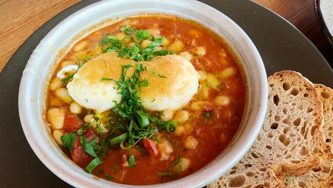 A delicious brunch of Huevos a la flamenco at Comida, Hahndorf. Picture: Dianne Mattsson