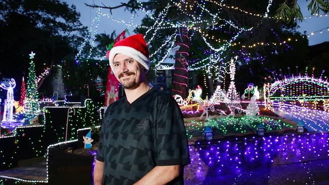 Scott McCamley at his spectacular display at 1 Elm Place, Constitution Hill. Picture: Carmela Roche