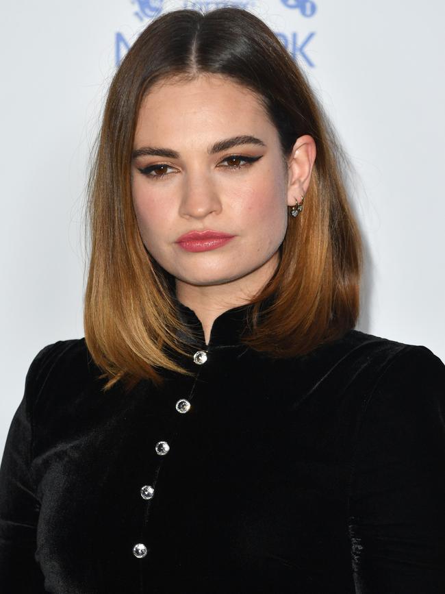 LONDON, ENGLAND - DECEMBER 01: Lily James attends the British Independent Film Awards 2019 at Old Billingsgate on December 01, 2019 in London, England. (Photo by Gareth Cattermole/Getty Images)