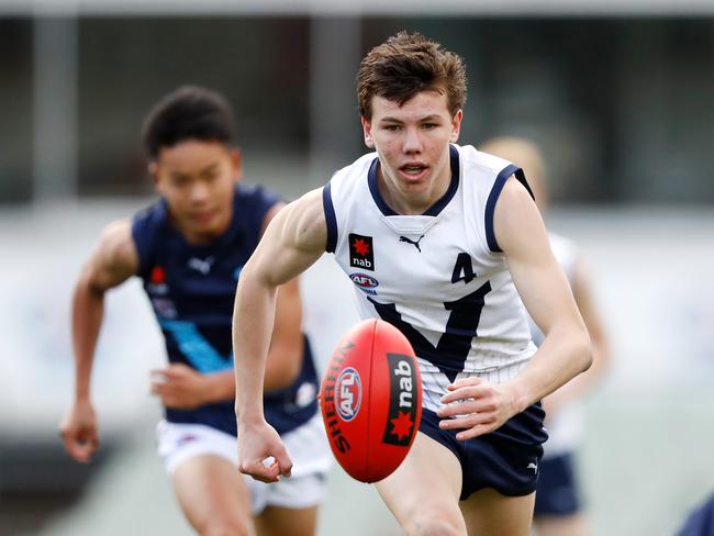 Koroit's Finn O'Sullivan is on the right path to an AFL career after taking out the Kevin Sheehan Medal for the best player at the under-16 national championships. PHOTO: Dylan Burns/AFL Photos.