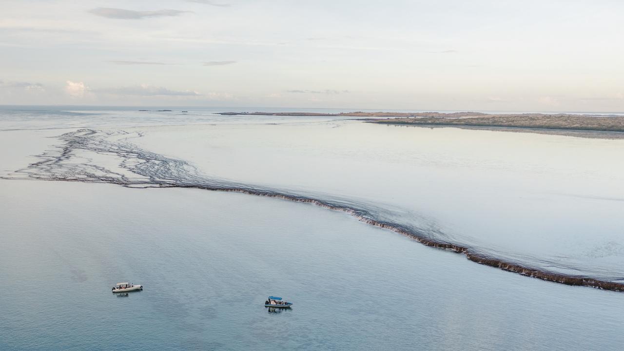 The place where a supersized waterfall pours into the sea