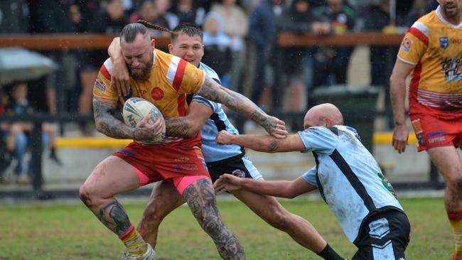 Coffs Harbour’s Nathan Dyson poses a real threat on the edges. Picture: Leigh Jensen