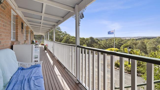 Leafy views from the veranda.