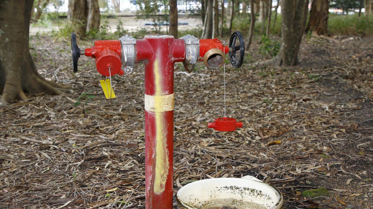 A leaking fire hydrant. Picture: Tertius Pickard