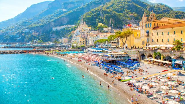The Amalfi coastline in Italy is a major drawcard for travel hungry Australians. Picture: iStock