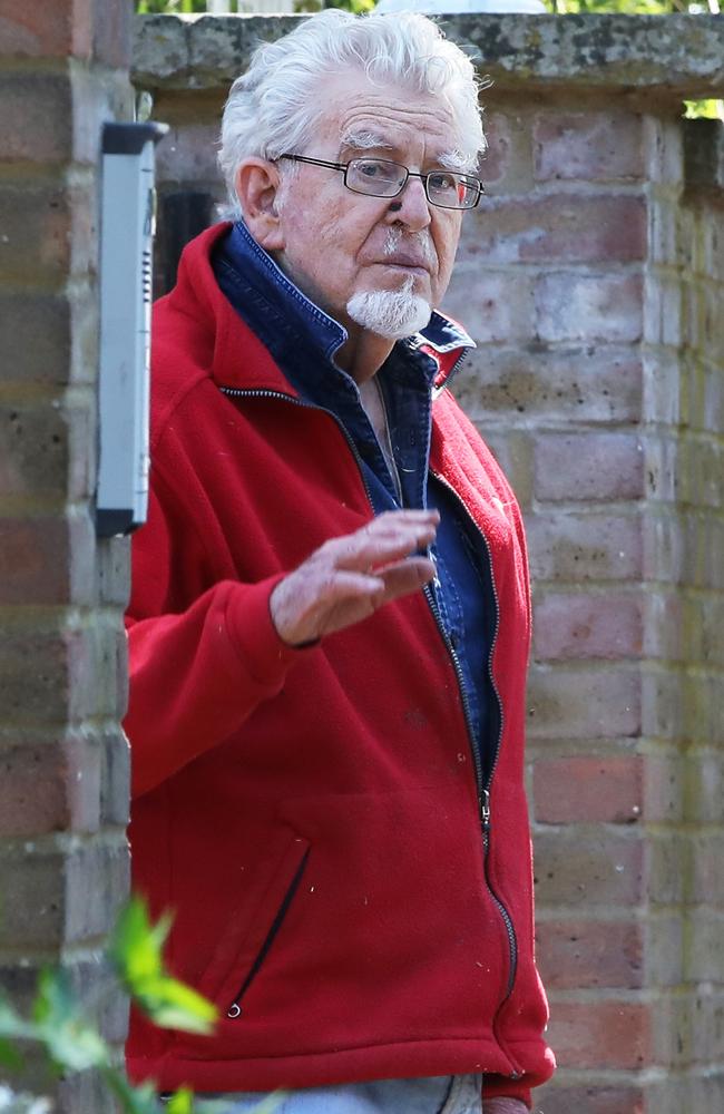 Rolf Harris at the front of his house in Bray. Picture: Ella Pellegrini