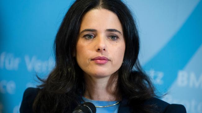 Ms Shaked served as Israel's minister of justice from 2015 to 2019. Picture: Gregor Fischer / picture alliance via Getty Images