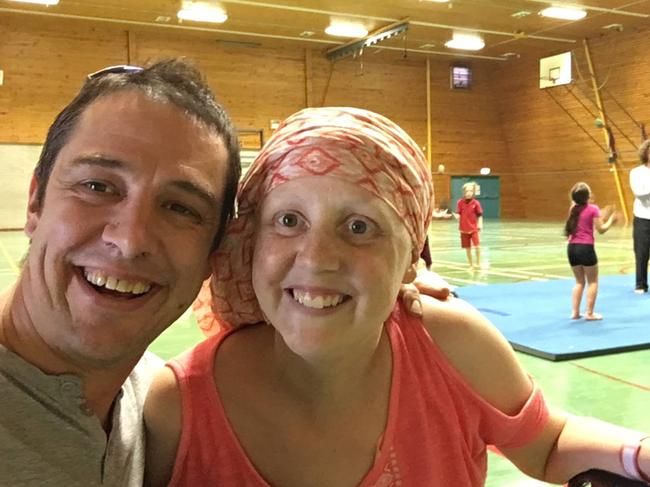 Samuel Johnson with his sick sister Connie in Febuary 2017 . Supplied: Love your sister/Facebook