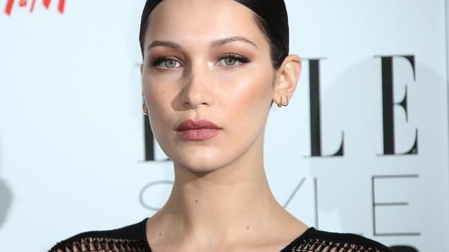 Model Bella Hadid poses for photographers upon arrival at the Elle Style Awards in London, Tuesday, Feb. 23, 2016. (Photo by Joel Ryan/Invision/AP)