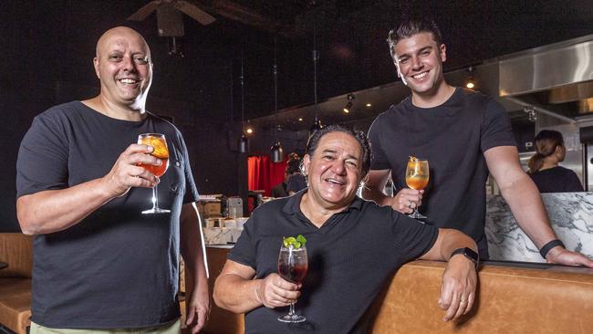 Ichi Ni’s owners Paul Adamo, Vince and Jake Sofo. Picture: Jake Nowakowski