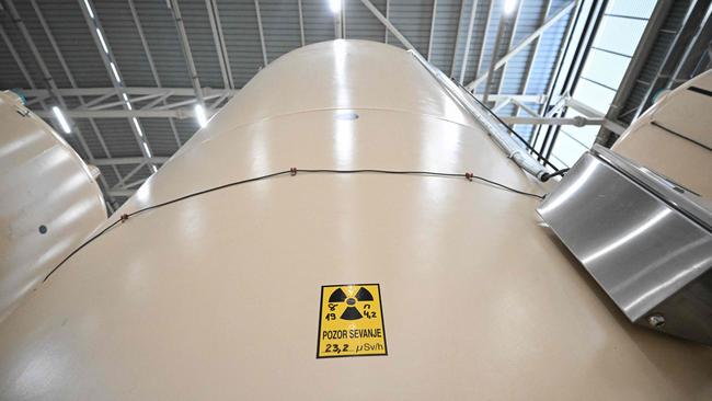 A view of the Spent Fuel Dry Storage of the Krsko Nuclear Power Plant in Krsko, southeast Slovenia, ahead of the first scheduled regular maintenance outage of the plant's extended operating period. Picture: AFP