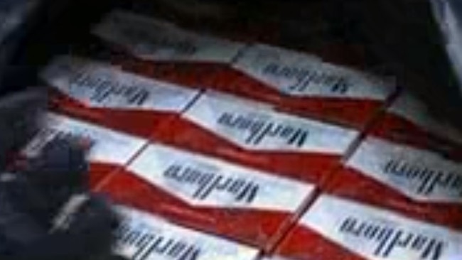 Some of the cigarettes seized at the Greenacre warehouse. Picture: ABF