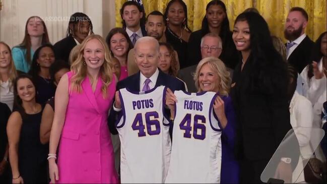 White House celebration for LSU basketball champs