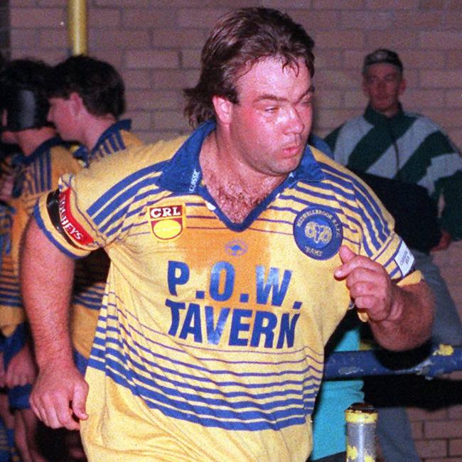 Former Knights forward Steve Haylen, playing for Muswellbrook.