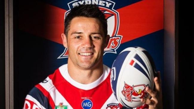 NRL plater Cooper Cronk in his new Sydney Roosters playing strip. Supplied