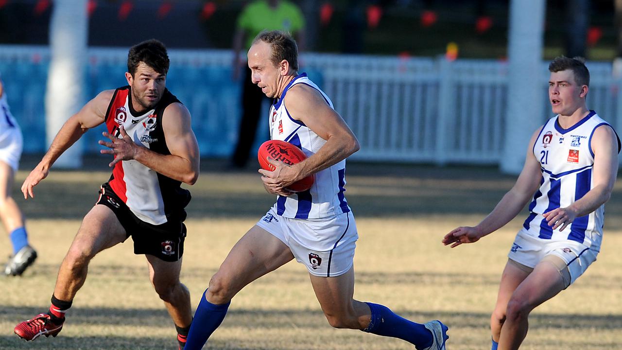 Mt Gravatt player Gavin Grose QAFL game Mt Gravatt v Morningside. Saturday June 19, 2021. Picture, John Gass