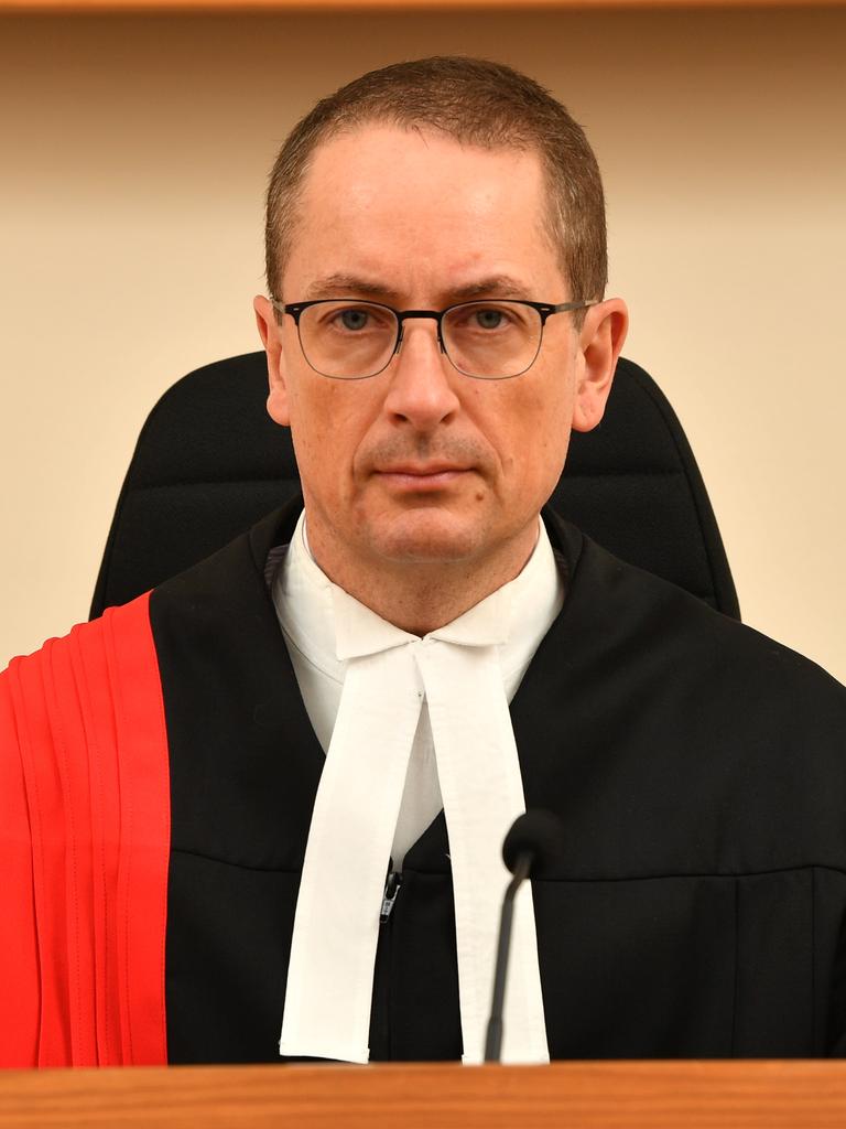 Justice Chris Bleby of the Supreme Court. Picture: AAP Image/David Mariuz