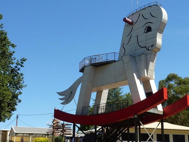 Gumeracha’s Big Rocking Horse. Picture: Valerina Changarathil