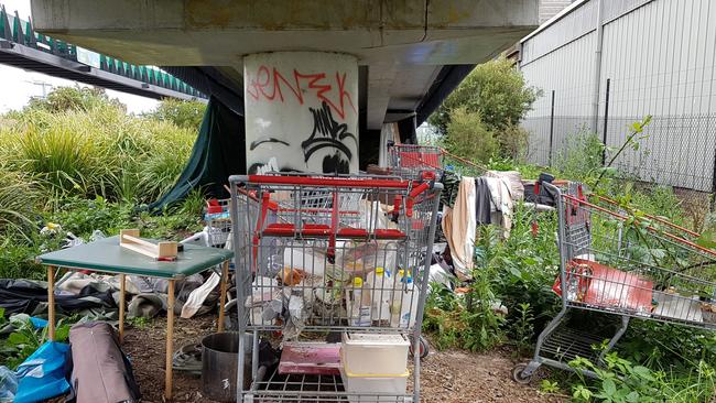 People lived under this Ringwood bridge.