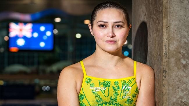 Australian diver Melissa Wu photographed at the Sydney Aquatic Centre ahead of the Paris Olympics 2024.Photo: Tom Parrish