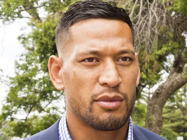 Australian rugby star Israel Folau.