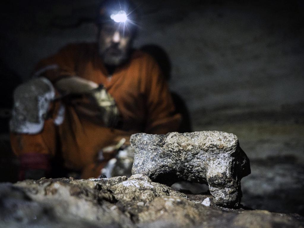 Mexican archaeologist Guillermo de Anda inside the Balamku Cave in the archaeological site of Chichen Itza, Mexico. Picture: Karla Ortega