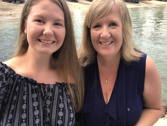 Natalie (left) had required the vaccine to go on campus at Deakin Unversity.