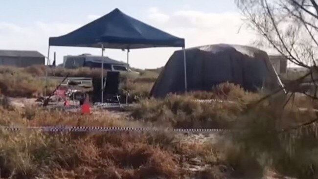 The Blowholes campsite, 70km north of Carnarvon, where Cleo vanished from the family tent.