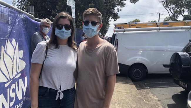 James and Katie Freeman at Mona Vale hospital, Picture: Jim O'Rourke