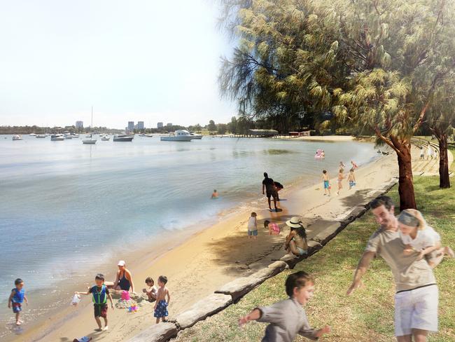 Swimming spot along the Parramatta River.