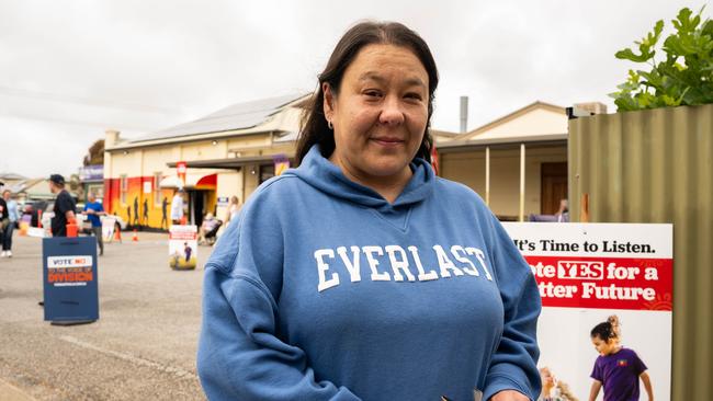 Adelaide No voter Madeline Dawson, 49, said other issues like cost-of-living were a more pressing concern. Picture: NCA NewsWire / Morgan Sette