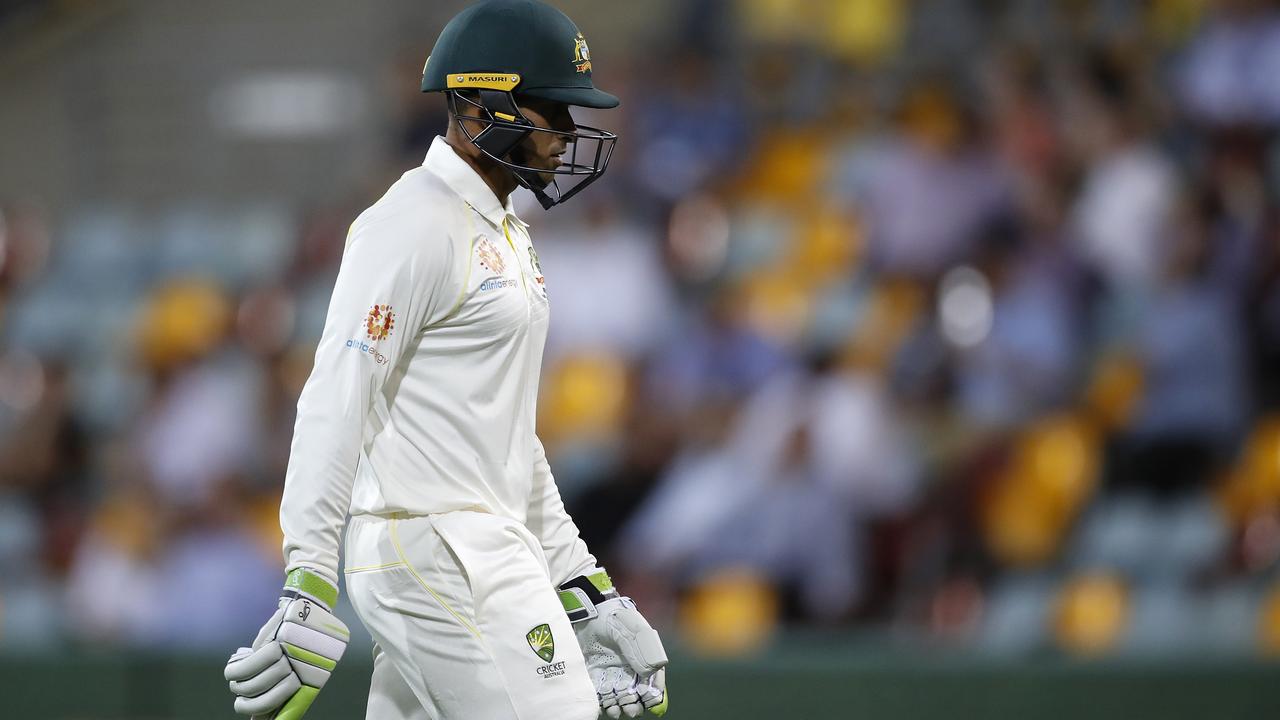 Usman Khawaja walks off the ground. Photo: Ryan Pierse/Getty Images.